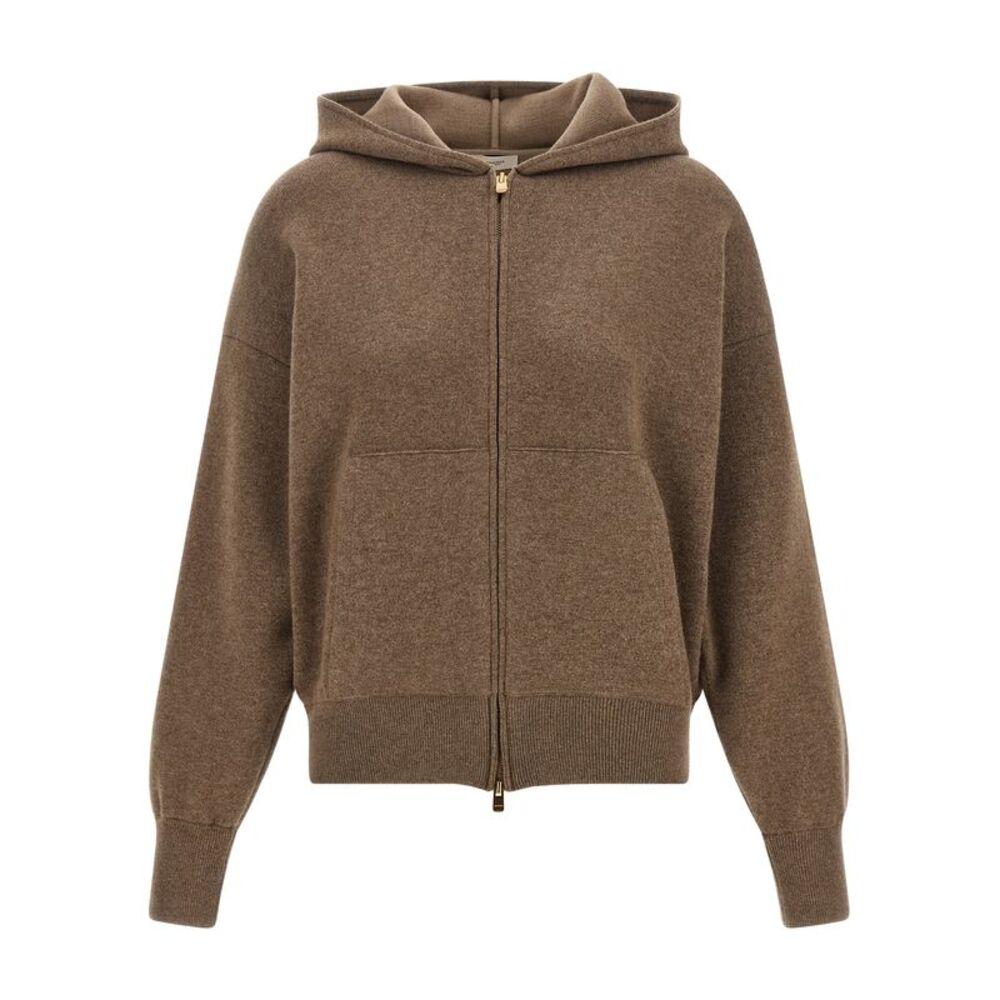 Agnona Women Zipped Hooded Sweater
